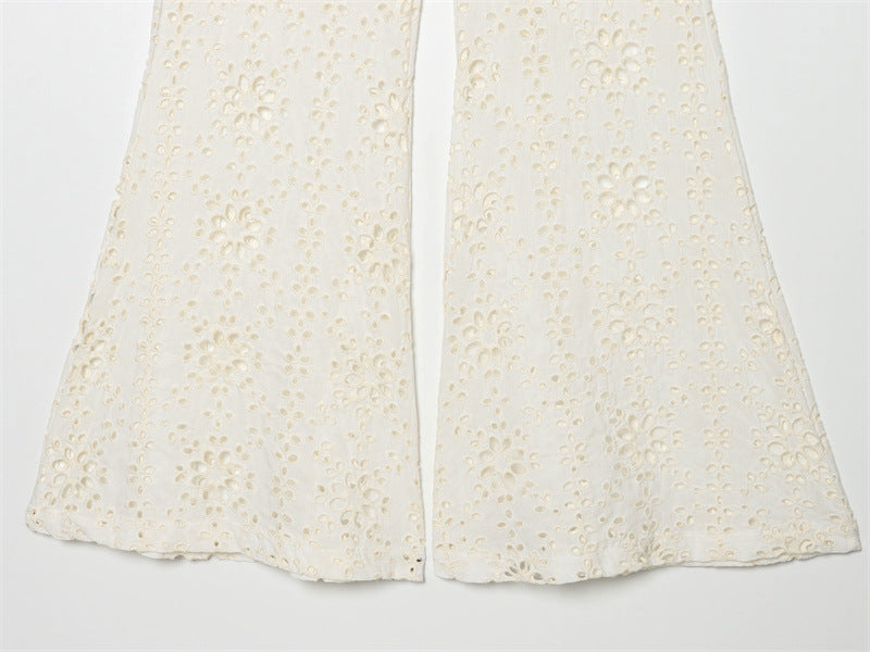 EMBROIDERED FLARE PANTS ZW COLLECTION