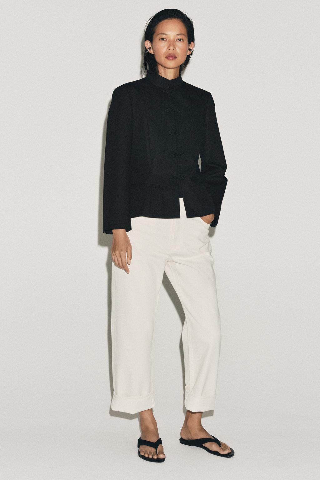 Fireman Clasp Peplum Blazer ZW Collection